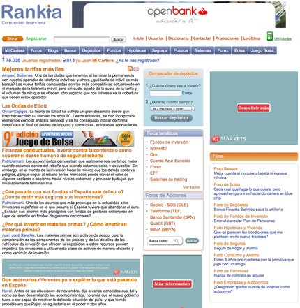 Portada de Rankia.com